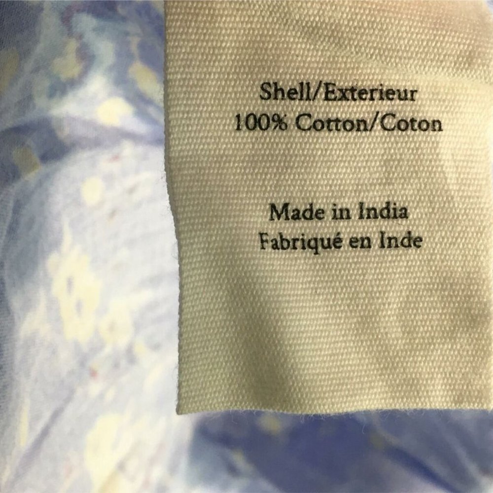 LoveShackFancy Angie Short Sleeve Floral Maxi Dress, Women's Size 4 - Blue Jay - Picture 9 of 13